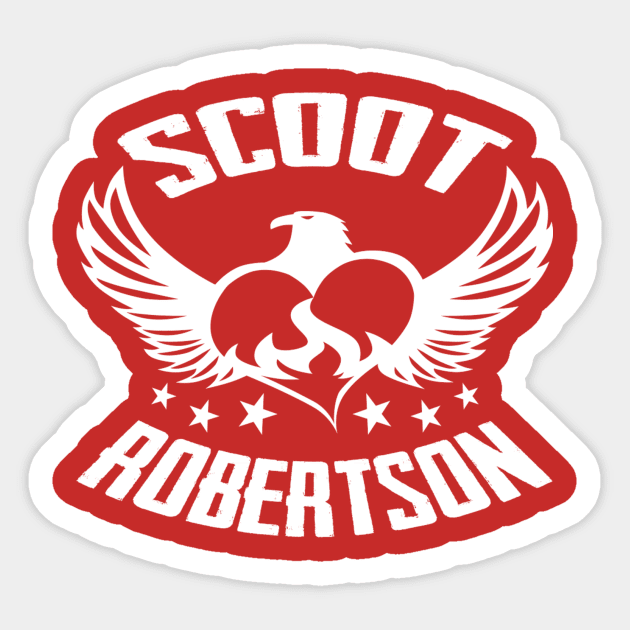 Scoot Robertson Eagle Heart Sticker by Scoot